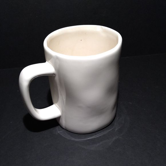 Rae Dunn I WOKE UP LIKE THIS Large Letter White Coffee Mug Big Farmhouse Style - Picture 4 of 10